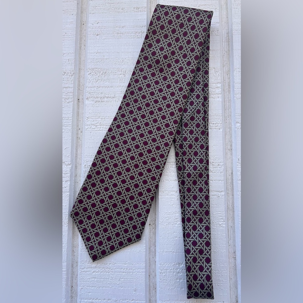 Foley’s Bert Pulitzer Brand Men’s Rattan Print Silk Necktie‎ OS